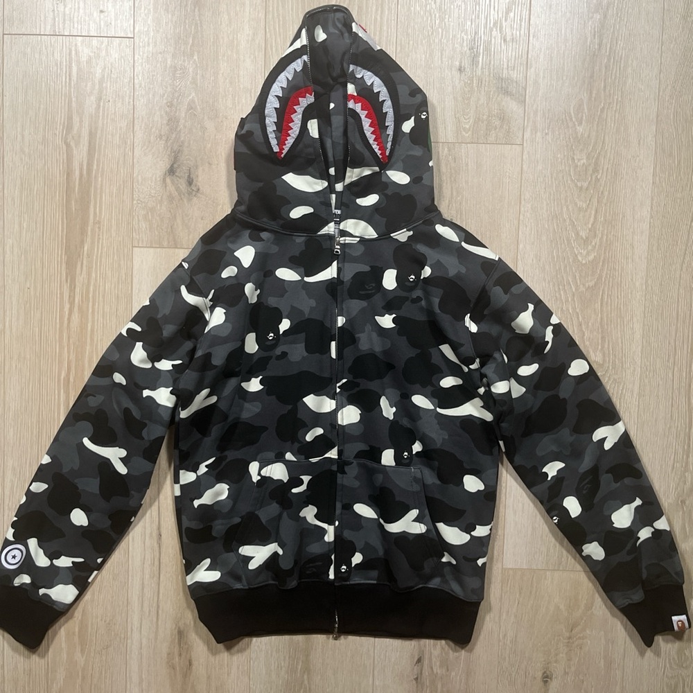 Bape Black and White Hoodie